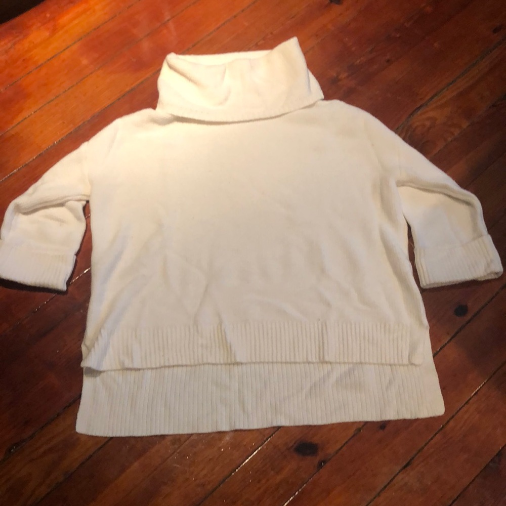 3/$10 White asymmetrical sweater